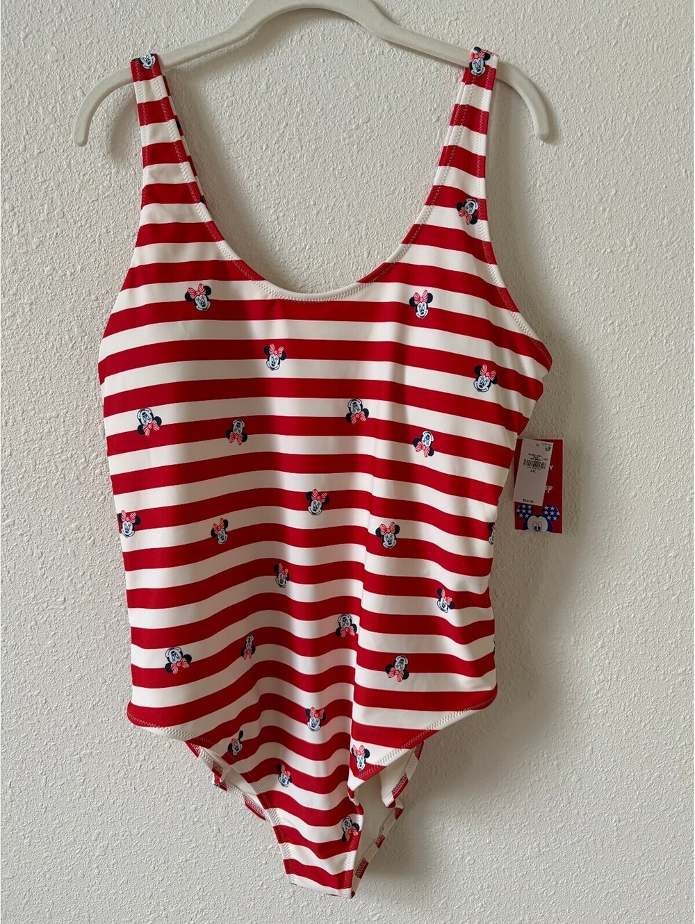 Old Navy x Disney Striped One Piece Swimsuit Size XXL Minnie Vacation Beach